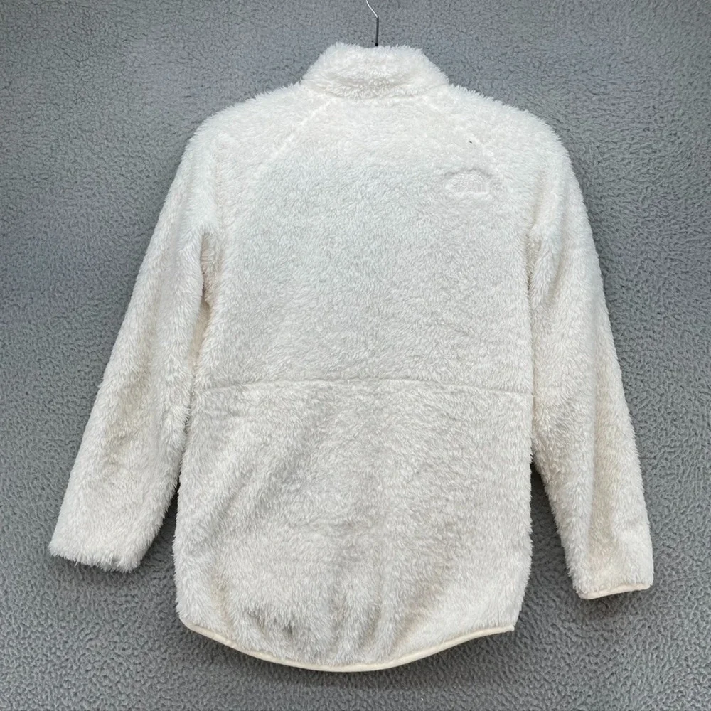 The North Face Fleece Jacket Girls 14 16 Large White Cozy Comfort Gorpcore